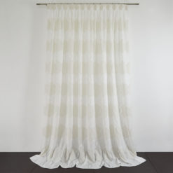 Tessuto Tenda ARISTOTELE col. Beige 002 + Confezione sartoriale "piega fissa" SU MISURA €67.00 al metro