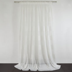 Tessuto Tenda FLY col. Bianco Naturale 01 + Confezione sartoriale "piega fissa" SU MISURA €63.00 al metro
