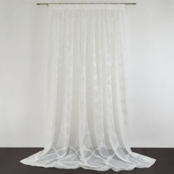 Tenda OLIVIA col. Bianco Naturale 001 - Confezione sartoriale "piega fissa" SU MISURA €66.00 al metro