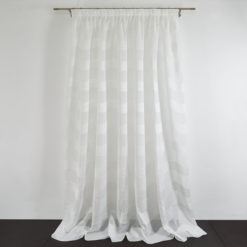 Tessuto Tenda IRENE col. Bianco Naturale + Confezione sartoriale "piega fissa" SU MISURA €75.00 al metro
