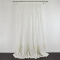 Tessuto Tenda RIC col. Beige + Confezione sartoriale "piega fissa" SU MISURA €65.00 al metro
