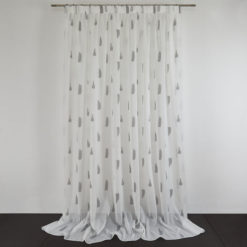 Tessuto Tenda Estia col. Silver + Confezione sartoriale "piega fissa" SU MISURA €59.00 al metro