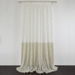 Tessuto Tenda EDWARD col. 0101 + Confezione sartoriale "piega fissa" SU MISURA €79.90 al metro