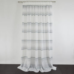 Tessuto Tenda LUISE col. Perla 0201 + Confezione sartoriale "piega fissa" SU MISURA €56.00 al metro