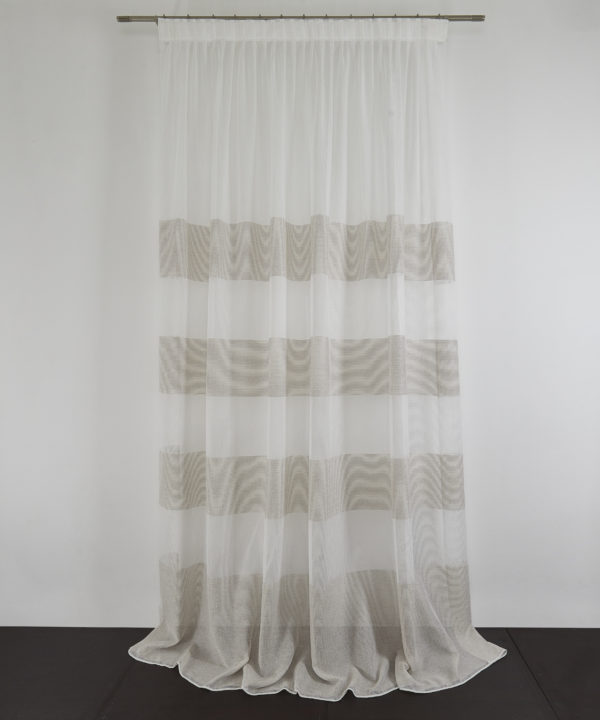 Tessuto Tenda MALLORQUIN col. 0201 + Confezione sartoriale "piega fissa" SU MISURA €52.00 al metro