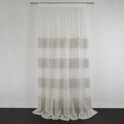 Tessuto Tenda MALLORQUIN col. 0201 + Confezione sartoriale "piega fissa" SU MISURA €52.00 al metro
