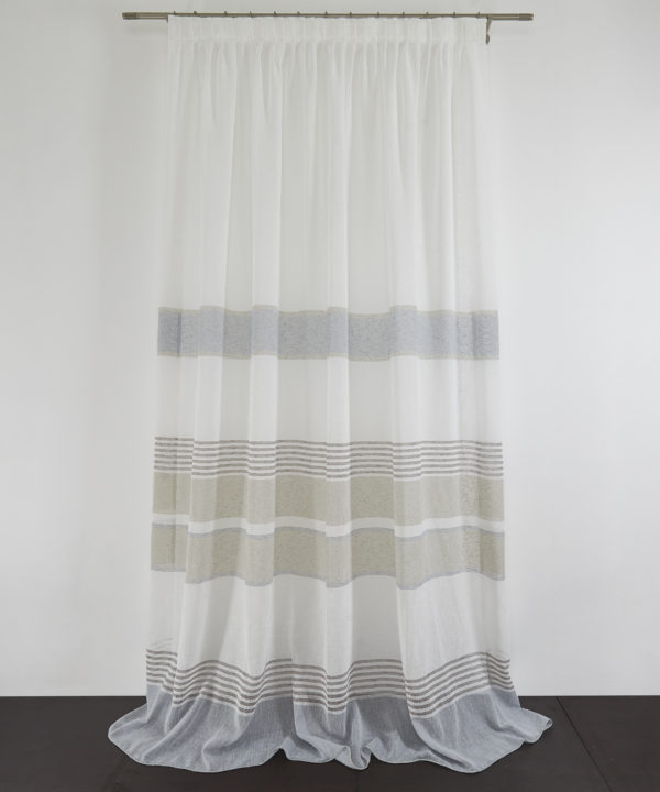 Tessuto Tenda UBEDA col. 0201 + Confezione sartoriale "piega fissa" SU MISURA €56.00 al metro