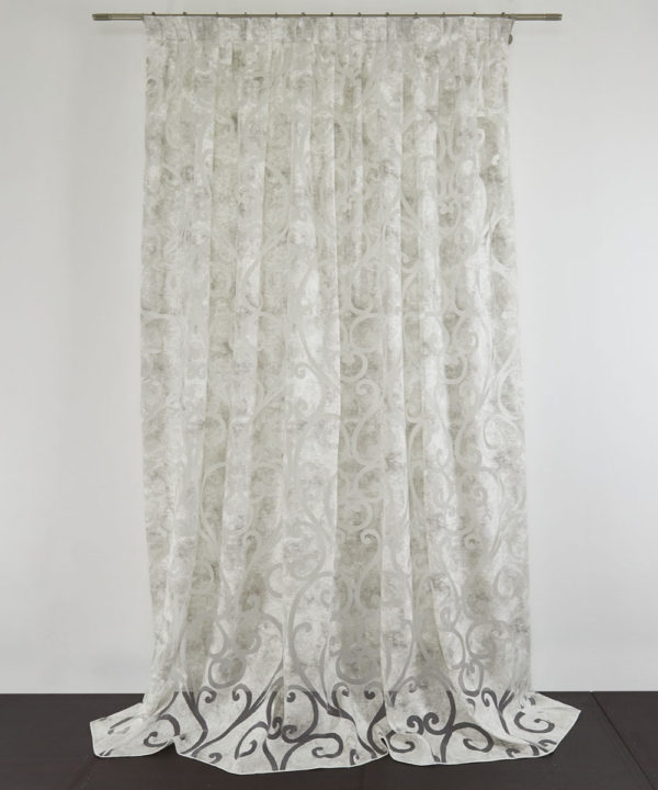 Tessuto Tenda VIENNA col. 0101 + Confezione sartoriale "piega fissa" SU MISURA €69.90 al metro