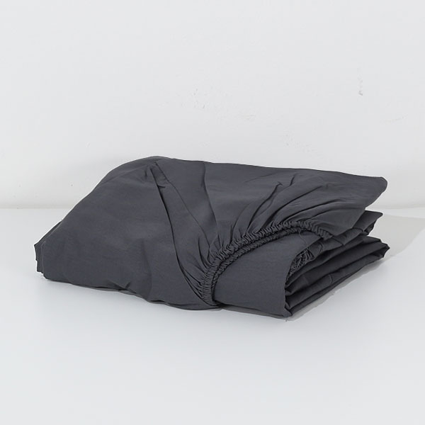 Lenzuolo-Sotto-Con-Angoli-Tinta-Unita-Continuativo Color Fumo