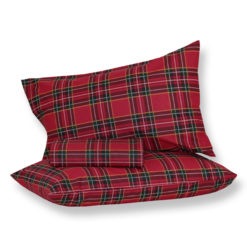 Parure Copripiumino Scozzese New - Rosso