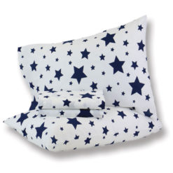 Completo Lenzuola FLANELLA New Stars - Bianco