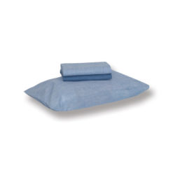 Completo Lenzuola Lettino Skin - Celeste