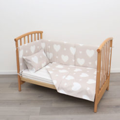 Lettino+Copripiumino+Paracolpi-Love-Beige