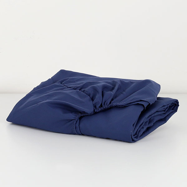 Odot Lenzuolo Sotto In Microfibra Flanella Con Angoli, Elastico Tutto Intorno Per Materasso 160x200 Cm, Morbido E Traspirante (blu Navy)