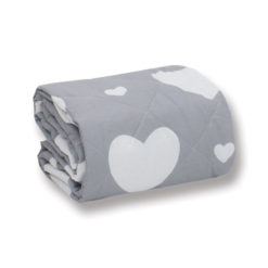 Trapuntino Lettino Love - Grigio