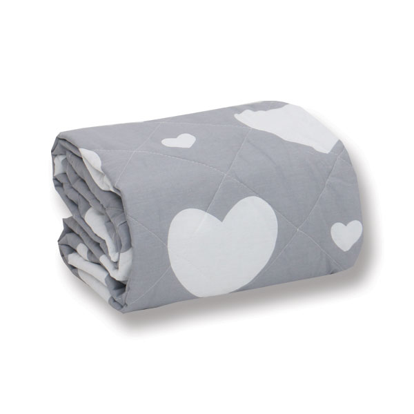 Trapuntino Lettino Love - Grigio