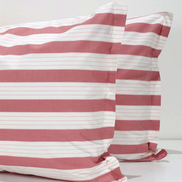 Federe Percale Di Cotone - Set Da 2, 50x80 Cm - Collezione Lecti (Rosa Intenso) - Foto 10