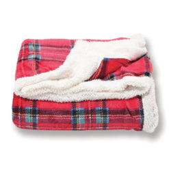 Coperta-Tartan-Super-Soft-+-Sherpa-Rosso