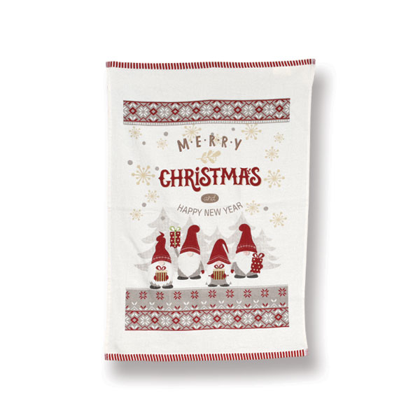 Strofinaccio Albero di Natale | Cotone 100% stampato a mano - Colori