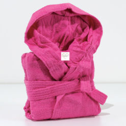 Accappatoio-Micro-Spugna-Fuxia