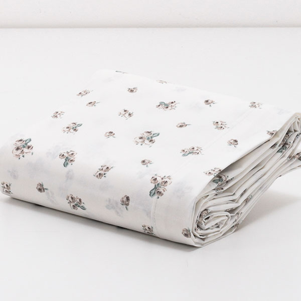 Douceur d'Intérieur Biolina Fitted Sheet 140 x 190 cm, 100% Cotton