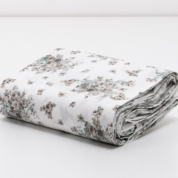 douceur d'intérieur, Drap Plat (240 x 300 cm) Lina Sable, 100% Coton