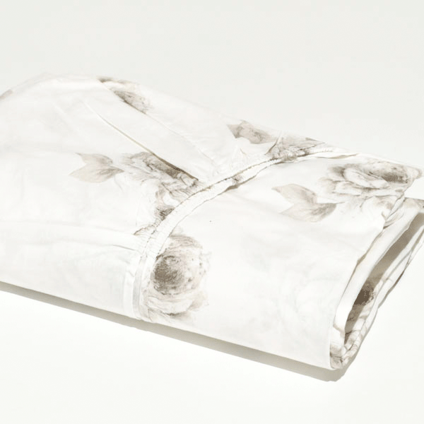 Bianca Lenzuolo Con Angoli 100% Cotone Percalle - 200 Fili - Crema - 90x200 Cm