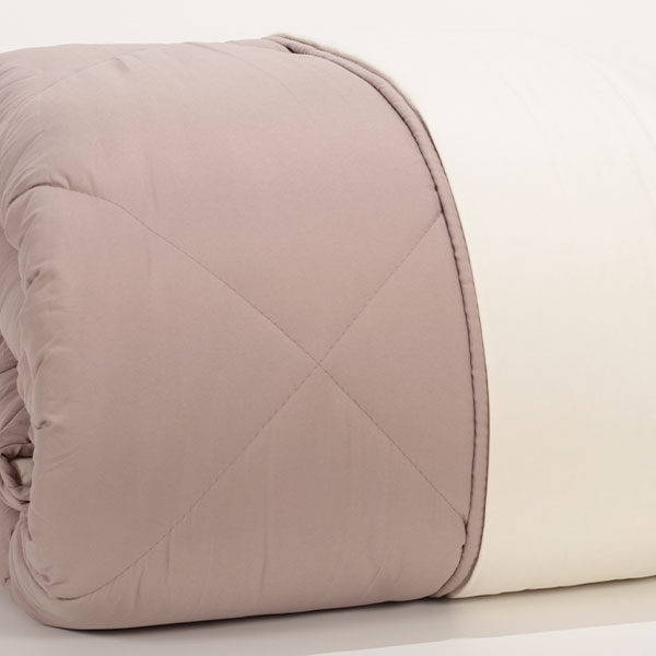 Trapunta-mano seta® Continuativo Color Tortora-Avorio