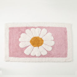 Tappeto-Bagno-Margherita-Rosa