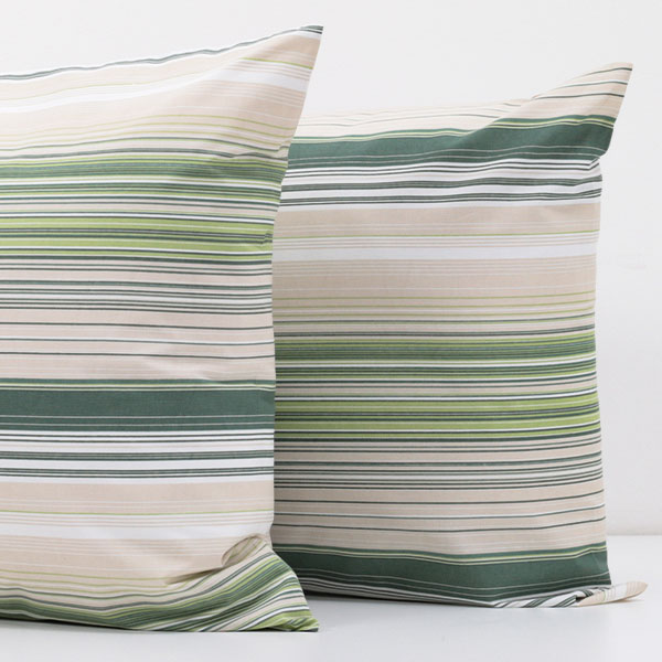 Bossi Coppia Federe Con 2 Volani – Colore Verde Scuro 42, 100% Cotone