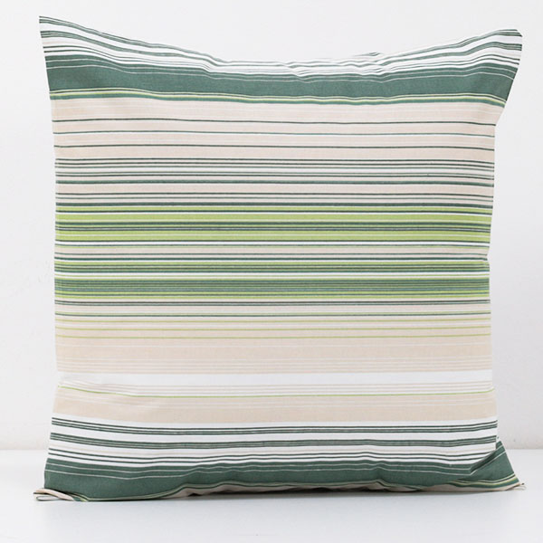 Cuscino-Arredo-100%-Cotone-Millerighe-Verde