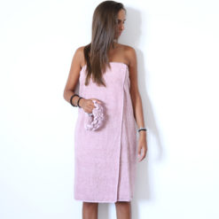 Telo Pareo Doccia + Fascia Capelli Malva