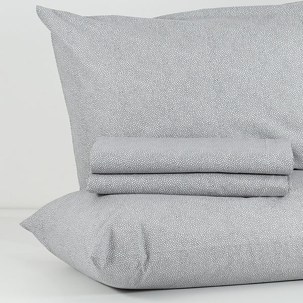 Completo Lenzuola 100% Cotone "Snake" Perla 