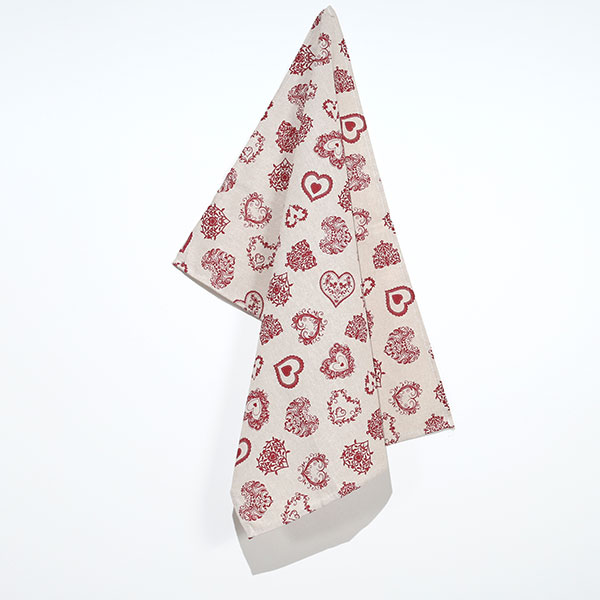 Strofinaccio-Shabby-Heart-Rosso