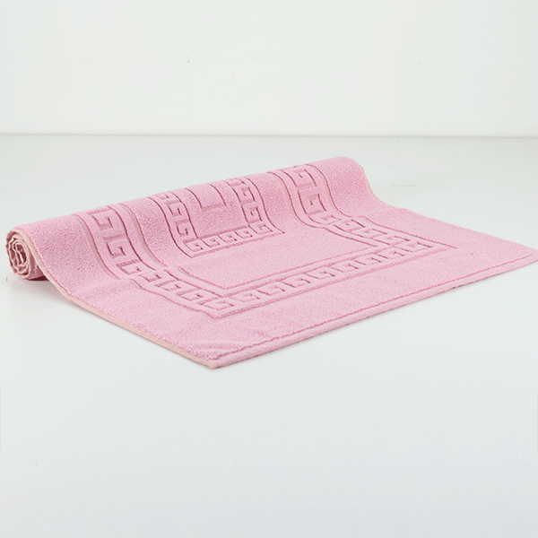 Tappetino Bagno Get Naked 120x45 Cm - Cotone Assorbente Antiscivolo Rosa/Nero - Foto 6