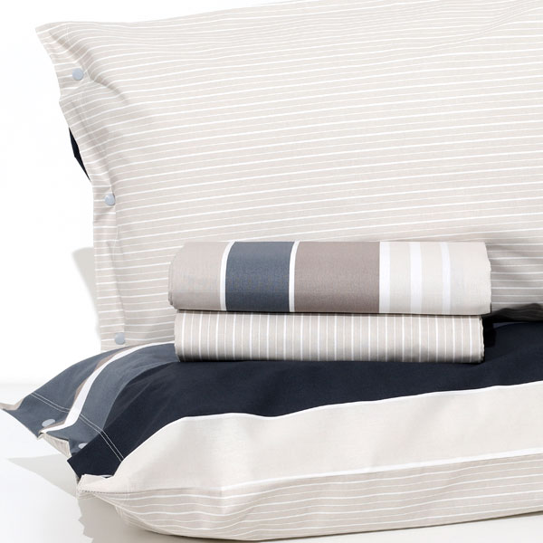 Completo Lenzuola 100% cotone "Merida" Grigio