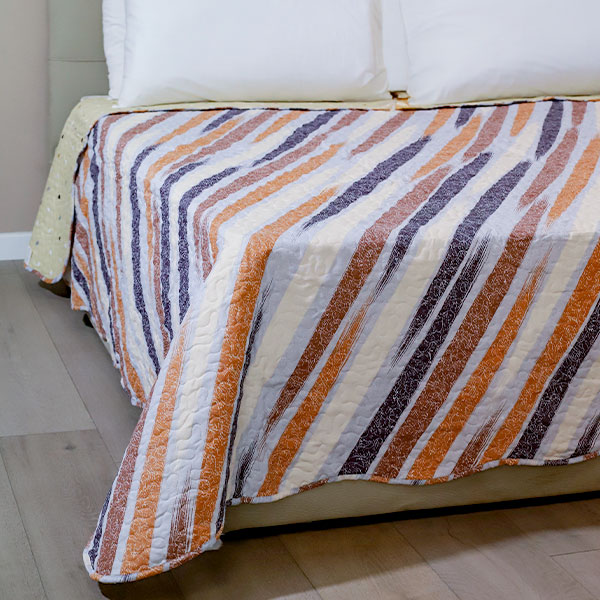 Copriletto Matrimoniale In Microfibra - Trapuntato, Leggero, Ideale Per Primavera/Estate