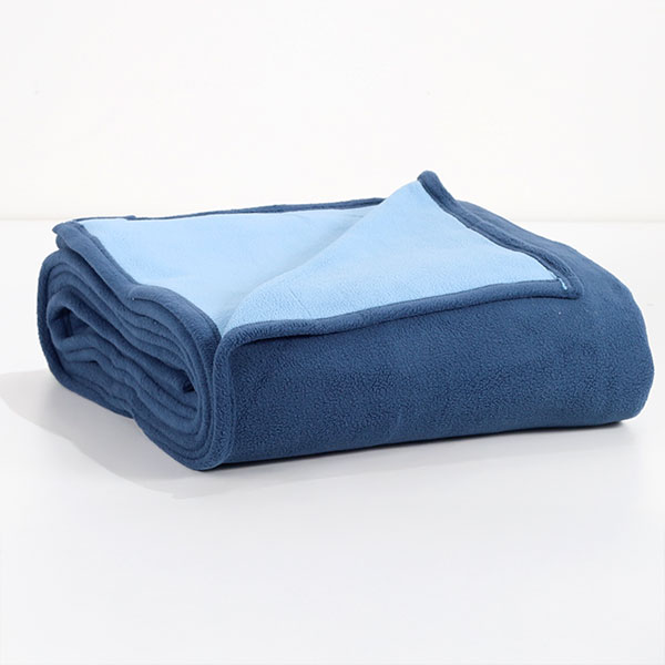 Coperta-In-Pile-Bicolor-Blu-Celeste