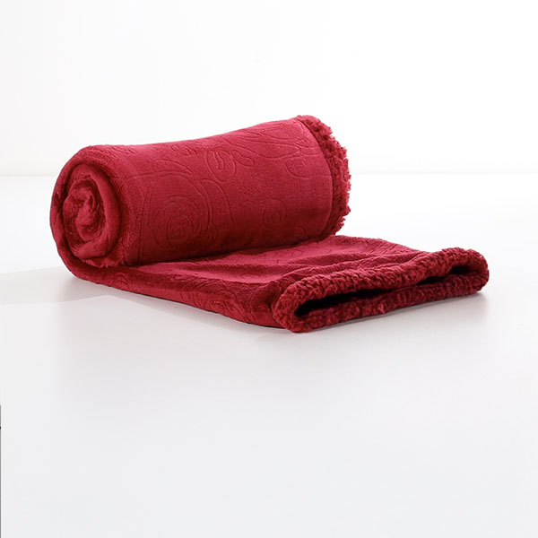 Plaid-In-Pile-Copenaghen-Bordeaux