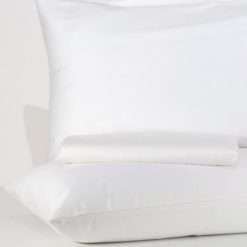 Parure-Copripiumino-Raso-di-Cotone-Eleganza-Bianco