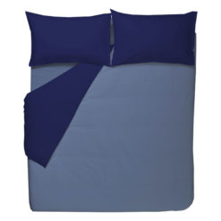 Parure-Copripiumino-mano-seta®--DF-Blu-Avio-@
