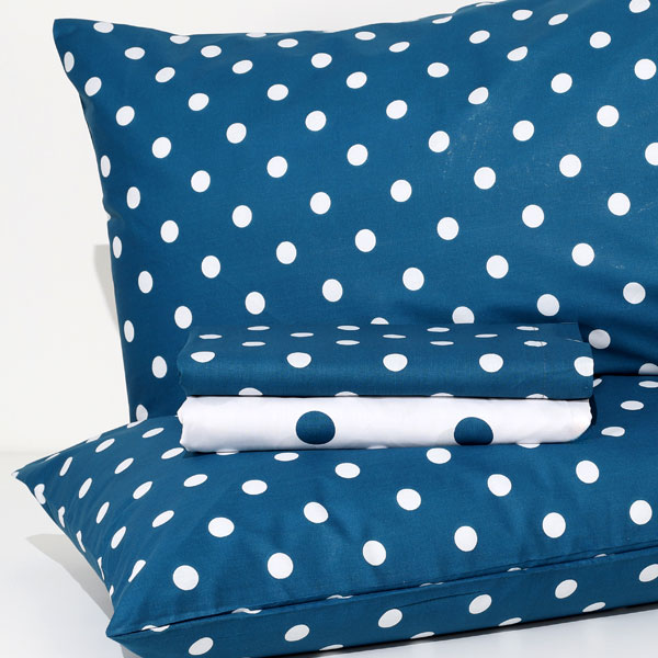 Completo-Lenzuola-Biglie-Blu