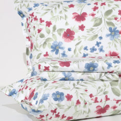 Completo Lenzuola 100% Cotone "Ginevra" - Fondo Bianco