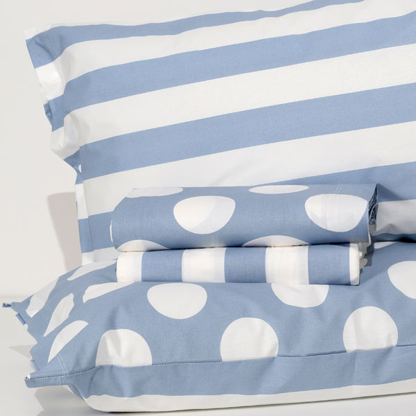 Completo Lenzuola 100% Cotone "Clara" - Avio