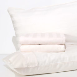 Completo Lenzuola 100% Raso di cotone "Florence" - Avorio
