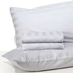 Completo Lenzuola 100% Raso di cotone "Florence" - Perla