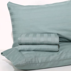 Completo Lenzuola 100% Raso di cotone "Florence" - Verde