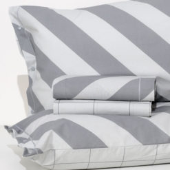 Completo Lenzuola 100% Cotone "Milano" - Grigio