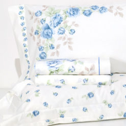 Completo Lenzuola 100% cotone "Nina" - Blu