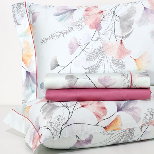 Completo Lenzuola Raso 60 Cotone 100%  Miriam